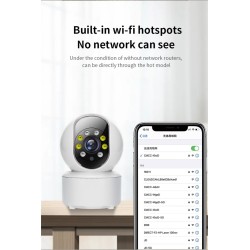 Wireless camera - baby monitor - auto tracking - two way audio - 5G IP - WiFi - 720PSecurity cameras