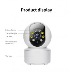 Wireless camera - baby monitor - auto tracking - two way audio - 5G IP - WiFi - 720PSecurity cameras