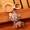 Crystal cat - keychainKeyrings