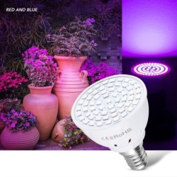 Lâmpada LED - luz de cultivo de plantas - espectro completo - hidropônico - E27 - E14 - GU10 - MR16 - B22 - 220V