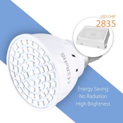 Lâmpada LED - luz de cultivo de plantas - espectro completo - hidropônico - E27 - E14 - GU10 - MR16 - B22 - 220V