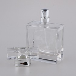 Frasco de perfume de vidro - recipiente vazio - com atomizador - 50 ml