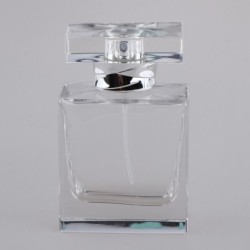 Frasco de perfume de vidro - recipiente vazio - com atomizador - 50 ml