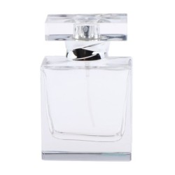 Frasco de perfume de vidro - recipiente vazio - com atomizador - 50 ml
