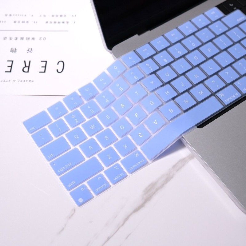 Capa de teclado de silicone - à prova d'água - à prova de poeira - para MacBook Air / Pro / Max Capa de teclado de silicone - à prova d'água - à prova de poeira - para MacBook Air / Pro / Max