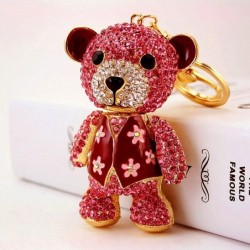 Urso de cristal/diamante - chaveiro