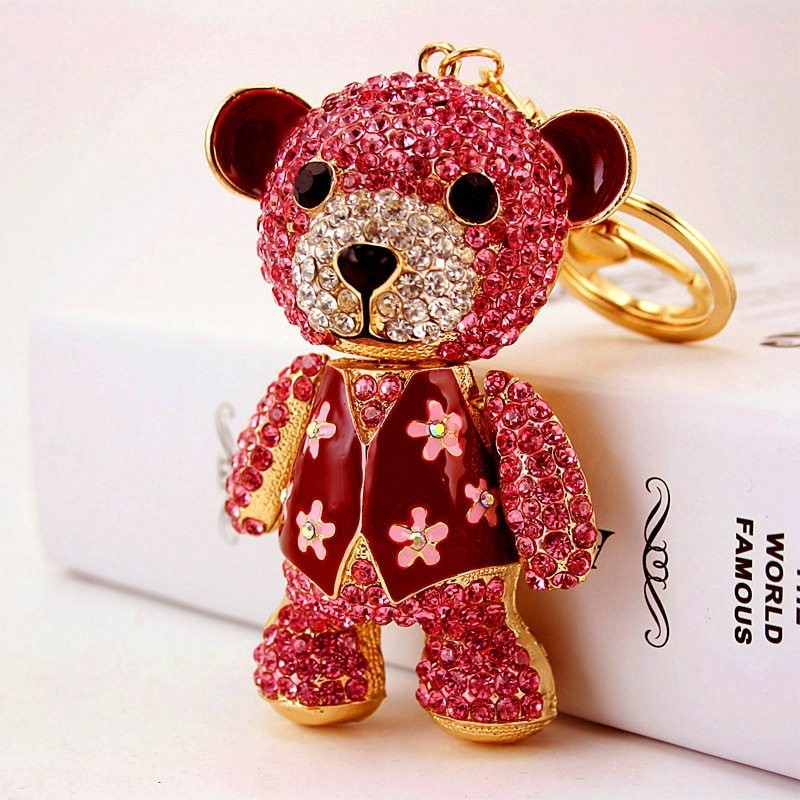 Urso de cristal/diamante - chaveiro