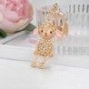 Gold sheep - with crystals - keychainKeyrings