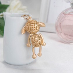 Ovelha de ouro - com cristais - chaveiro