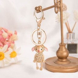 Ovelha de ouro - com cristais - chaveiro