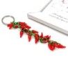 Multilayered red pepper chilli - keychainKeyrings