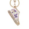 Crystal shoe / flowers - keychainKeyrings