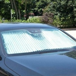 Car windshield sun shade - retractable - UV protector - curtainGlass & windows