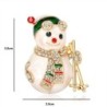 boneco de neve de cristal - broche