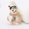 boneco de neve de cristal - broche