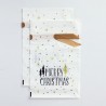 Sacos de presente de natal com cordão 10 peças