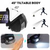 Mini lanterna recarregável - lâmpada de cabeça - sensor de movimento - USB - LED - 3000LM