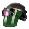 Capacete de soldagem com escurecimento automático solar - ajustável - máscara flip