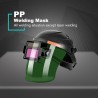 Capacete de soldagem com escurecimento automático solar - ajustável - máscara flip