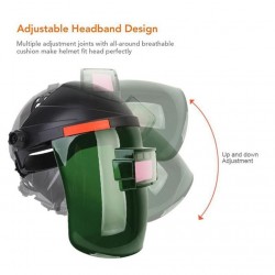 Solar auto darkening welding helmet - adjustable - flip maskHelmets