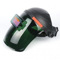 Capacete de soldagem com escurecimento automático solar - ajustável - máscara flip