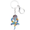 Enamel cobra snake - metal keychainKeyrings