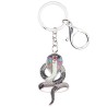 Enamel cobra snake - metal keychainKeyrings
