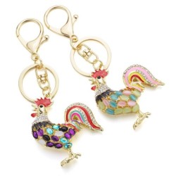 Crystal rooster keychainKeyrings