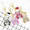 Panda de cristal / borla - chaveiro