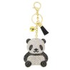 Panda de cristal / borla - chaveiro