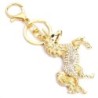 Golden crystal unicorn - keychainKeyrings