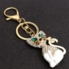 Crystal cat - gold keychainKeyrings