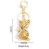 Crystal cat - gold keychainKeyrings