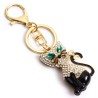 Crystal cat - gold keychainKeyrings