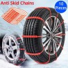 Correntes antiderrapantes para pneus de inverno - nylon - 10 unidades