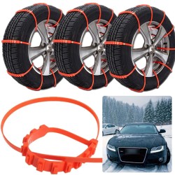 Correntes antiderrapantes para pneus de inverno - nylon - 10 unidades