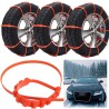 Correntes antiderrapantes para pneus de inverno - nylon - 10 unidades