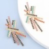 Geometric earrings with crystalsEarrings