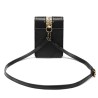 Bolsa de ombro pequena de couro - estilo punk - caveira / rebites