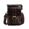 Bolsa de ombro pequena em couro
