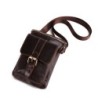 Bolsa de ombro pequena em couro