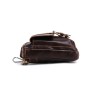 Bolsa de ombro pequena em couro