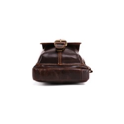 Bolsa de ombro pequena em couro