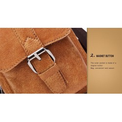 Bolsa de ombro pequena em couro