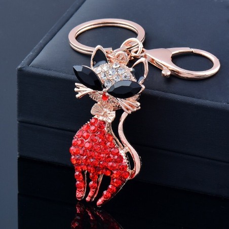 Sexy crystal lady cat - keychainKeyrings