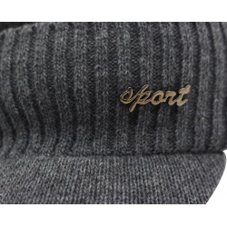 Gorro de lã de inverno para homem com viseira