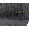 Gorro de lã de inverno para homem com viseira