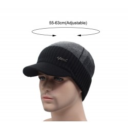 Gorro de inverno de homem com cachecol - conjunto