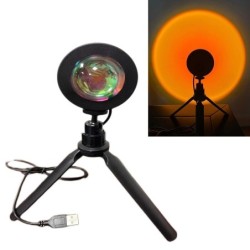 LED afterglow lamp - rainbow light projector - rotatable - USBLights & lighting