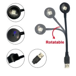 LED sunset lamp - rainbow light projector - rotatable - USBLights & lighting